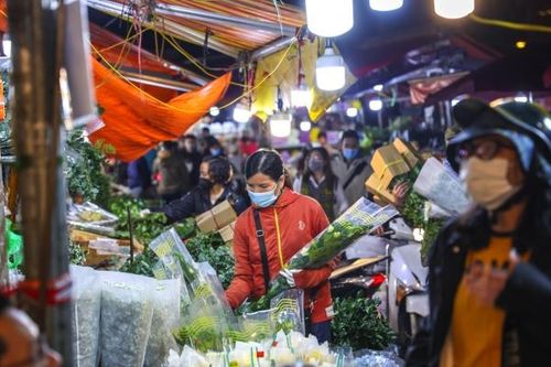 Tấp nập chợ hoa Quảng An trước ngày Phụ nữ Việt Nam 20/10