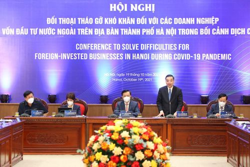 Hà Nội đối thoại, tháo gỡ khó khăn cho doanh nghiệp FDI trong bối cảnh dịch COVID-19