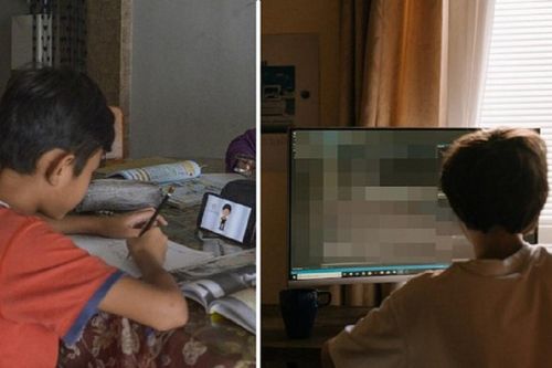 Đang thi trực tuyến thì nghe thấy tiếng rên rỉ, học sinh ngỡ ngàng khi nhìn lên màn hình