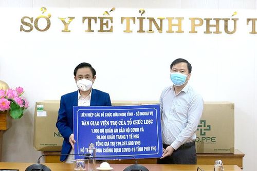Tiếp nhận khoản viện trợ phi dự án phục vụ công tác phòng, chống dịch COVID-19 trên địa bàn tỉnh