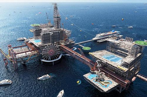 Saudi Arabia dựng siêu công viên chủ đề giàn khoan dầu
