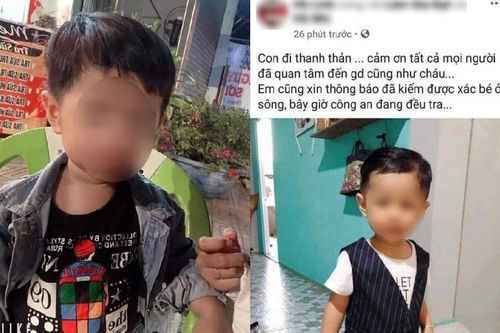 Người thân bé trai 2 tuổi lên tiếng sau khi tìm thấy thi thể, chia sẻ đầy đau xót