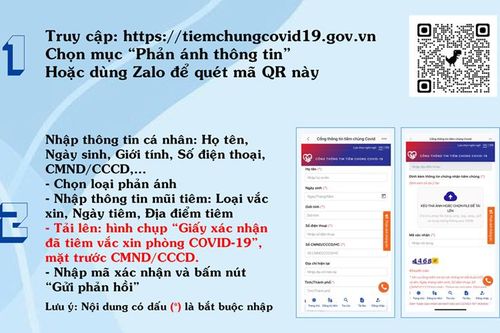 Người dân tự cập nhật các mũi tiêm vắc xin phòng Covid-19 lên Cổng thông tin tiêm chủng quốc gia