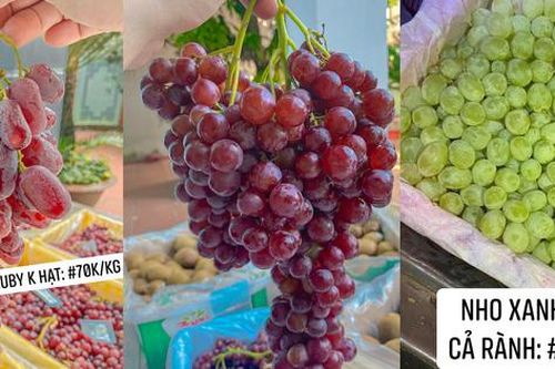 Thêm 2 loại nho Trung Quốc siêu giòn ngọt, giá chỉ từ 27.000 đồng/kg gây sốt, tiểu thương 'ém' nguồn gốc để 'đi' nhiều hàng