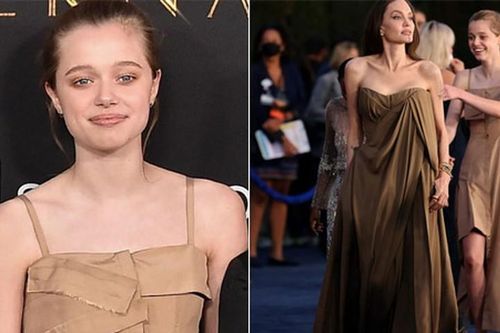 Con gái Angelina Jolie trổ mã xinh đẹp, nữ tính khác hẳn lúc nhỏ