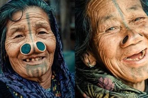 Bí ẩn về cách làm đẹp kỳ dị của bộ tộc 'mũi quỷ' ở Ấn Độ