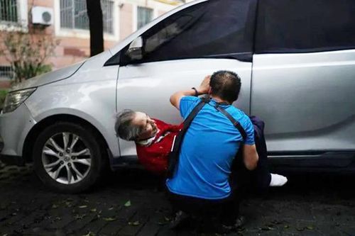 Con trai ngày nào cũng bế mẹ 73 tuổi đi làm cùng
