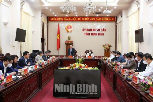 Đồng chí Bộ trưởng Bộ Xây dựng làm việc với tỉnh Ninh Bình