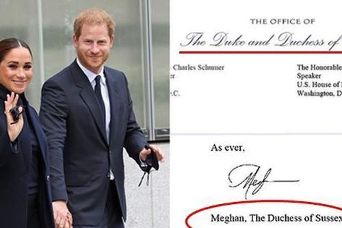 Meghan bị công chúng Anh phản đối vì dùng tước vị Hoàng gia trong thư gửi chính trị gia Mỹ