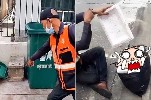 Mở thùng xốp bị vứt bên đường ra kiểm tra, tài xế xe ôm choáng váng khi nhìn thấy thứ bên trong