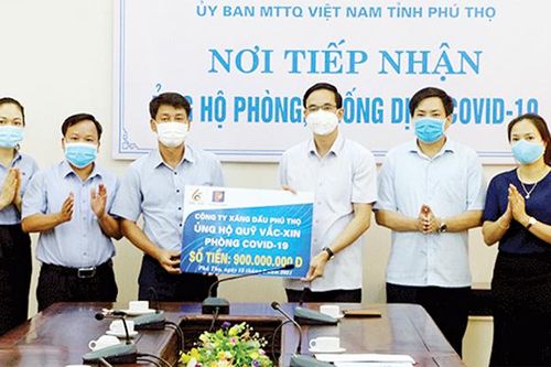 Vận động, ủng hộ hơn 3,2 tỉ đồng hỗ trợ công tác phòng, chống dịch COVID-19 đợt 2 năm 2021