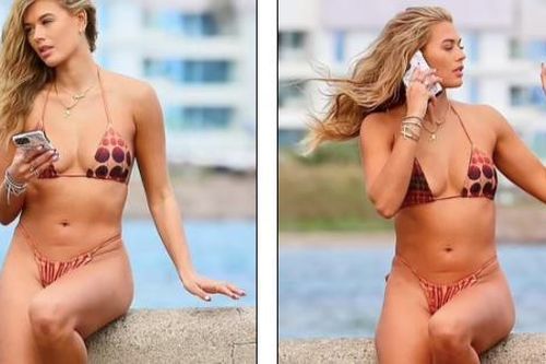 Sao truyền hình 9x cực nóng bỏng với bikini nhỏ xíu