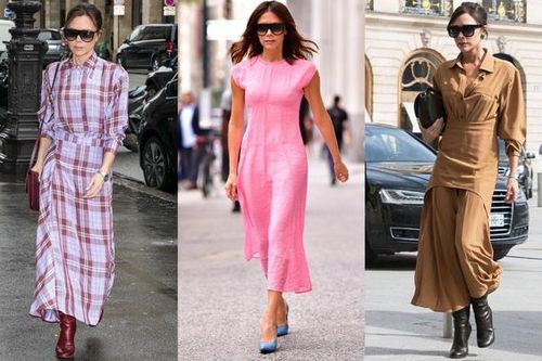 Victoria Beckham tỏa sáng khi diện váy dáng dài