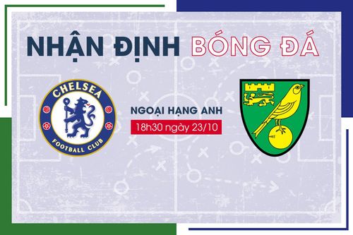 Nhận định bóng đá Chelsea vs Norwich City vòng 9 Ngoại Hạng Anh