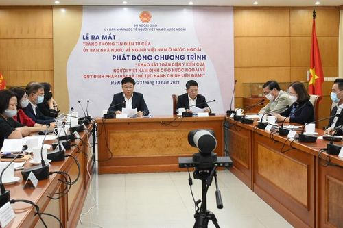 Khảo sát toàn diện ý kiến của cộng đồng kiều bào về quy định pháp luật và thủ tục hành chính