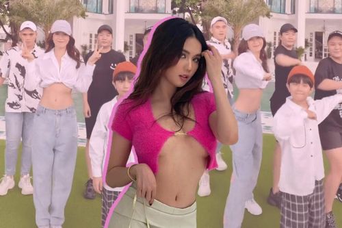 Ngọc Trinh rủ rê Thúy Kiều quẩy trend Tik Tok, nhưng chiếc eo thắt đáy lưng ong mới là điểm nhấn