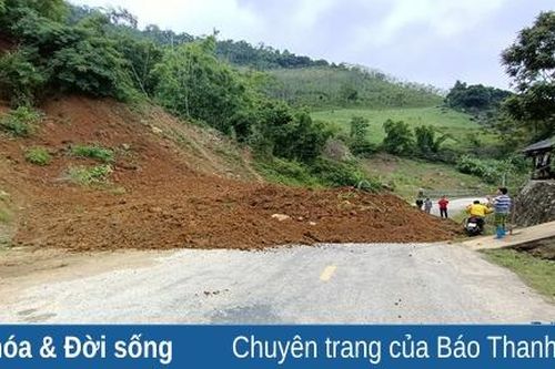 Xử lý sạt lở đoạn tuyến Quốc lộ 15C qua bản Lốc Há