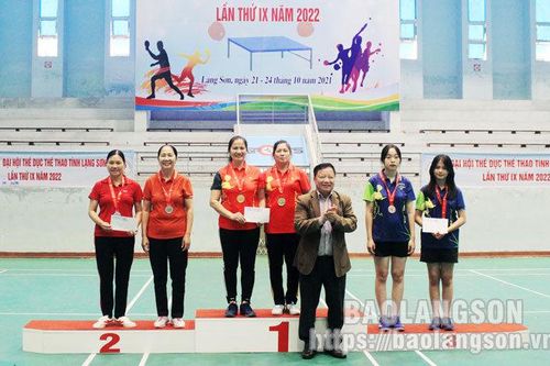 Thành phố Lạng Sơn giành huy chương vàng 6/7 nội dung thi đấu tại Giải bóng bàn Đại hội TDTT tỉnh lần thứ IX năm 2022Tin khácXét tặng danh hiệu 'Công dân Lạng Sơn ưu tú': Tôn vinh những tấm gương điển hìnhNỗ lực thực hiện Nghị quyết số 116