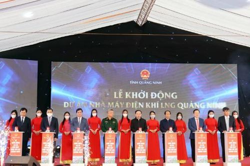 Phó Thủ tướng Lê Văn Thành dự lễ khởi động Dự án Nhà máy điện khí LNG Quảng Ninh