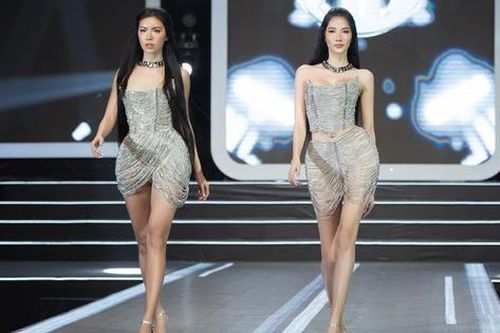 Minh Tú, Hoàng Thùy khoe dáng nóng bỏng trên sàn catwalk