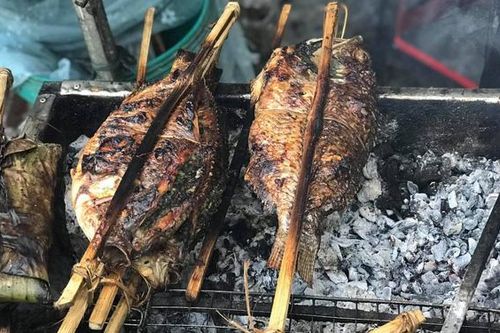 Cá suối nướng Tây Bắc 'hút khách' đầu đông, tiểu thương bán ngày hơn trăm con