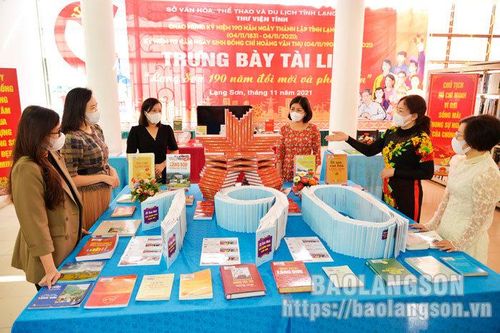 Thư viện tỉnh Lạng Sơn: Trưng bày tài liệu 'Lạng Sơn 190 năm đổi mới và phát triển'Tin khácXét tặng danh hiệu 'Công dân Lạng Sơn ưu tú': Tôn vinh những tấm gương điển hìnhNỗ lực thực hiện Nghị quyết số 116