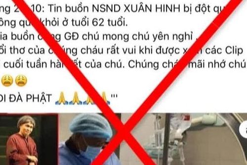 Thông tin nghệ sỹ Xuân Hinh qua đời vì đột quỵ là sai sự thật