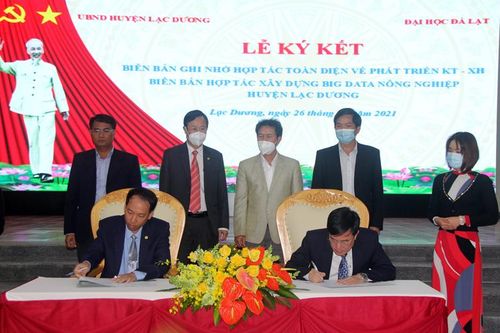 Trường Đại học Đà Lạt và huyện Lạc Dương ký ghi nhớ hợp tác toàn diện