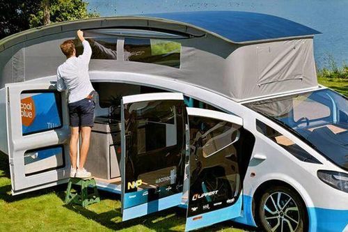 Ngắm chiếc xe Van cắm trại đầu tiên trên thế giới sử dụng điện mặt trời