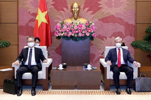 Chủ nhiệm Ủy ban Tài chính Ngân sách tiếp Đại sứ Nhật Bản