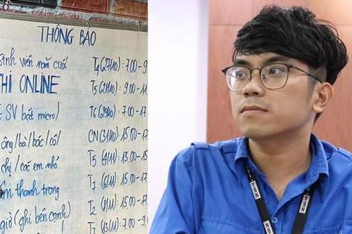 Thành tích đáng nể của nam sinh dán thông báo 'nhà có sinh viên thi online' trước nhà
