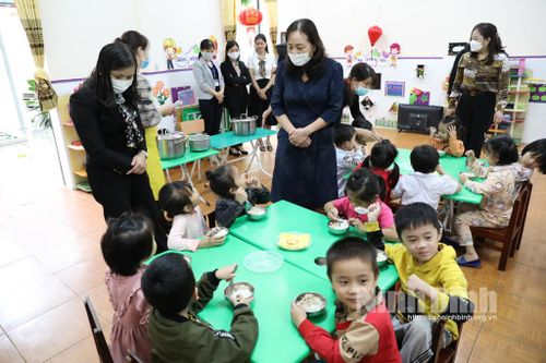 Kiểm tra công tác an toàn trường học, phòng, chống dịch COVID-19 tại Nho Quan