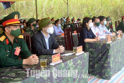 Cuộc diễn tập KVPT huyện Chiêm Hóa năm 2021 đạt loại giỏi