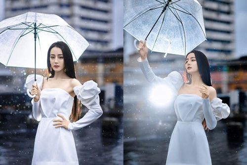Địch Lệ Nhiệt Ba mặc váy dìm dáng lộ hết cả khuyết điểm cơ thể