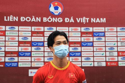 Tiền đạo Công Phượng: 'Đội tuyển Việt Nam sẽ nỗ lực có điểm trước đội tuyển Nhật Bản'