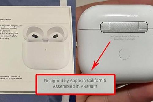 Các tín đồ công nghệ bất ngờ phát hiện AirPods 3 mới ra mắt được lắp ráp tại Việt Nam