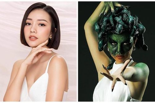 'Nữ hoàng Halloween' Băng Di hóa quái vật Medusa