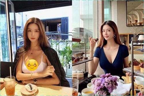 Lộ vòng 1 'hút mắt', nữ blogger xứ Hàn làm netizen 'đứng hình'