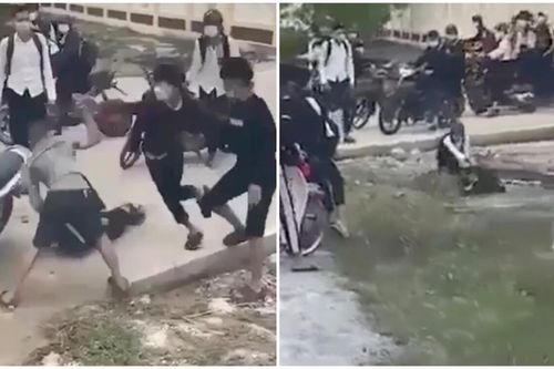 Nam sinh lớp 12 bị hành hung, ném đá vào đầu, đạp xuống vũng nước dã man