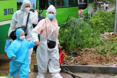 Thái Nguyên đón công dân từ phía nam trở về
