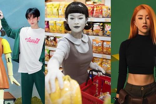 Sao Việt lên đồ chơi Halloween: Hết hồn nhất là màn hóa thân thành búp bê Squid Game