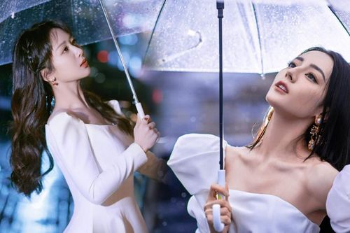 Nhiệt Ba - Dương Tử 'đọ sức' tạo dáng dưới mưa: Người đẹp kiêu sa, kẻ sang chảnh, diễm lệ