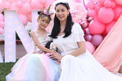 Hoa hậu Hà Kiều Anh làm sinh nhật cho con gái tại Mỹ
