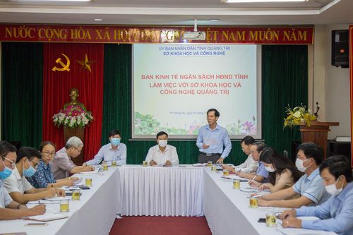 Ban Kinh tế - Ngân sách HĐND tỉnh làm việc với Sở Khoa học và Công nghệ