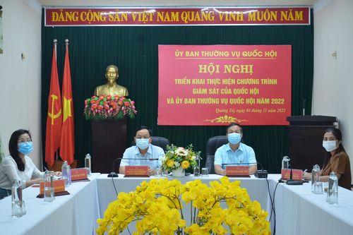 Triển khai chương trình giám sát của Quốc hội và UBTV Quốc hội năm 2022