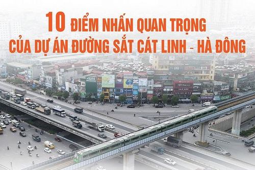 10 điểm nhấn của dự án đường sắt Cát Linh - Hà Đông