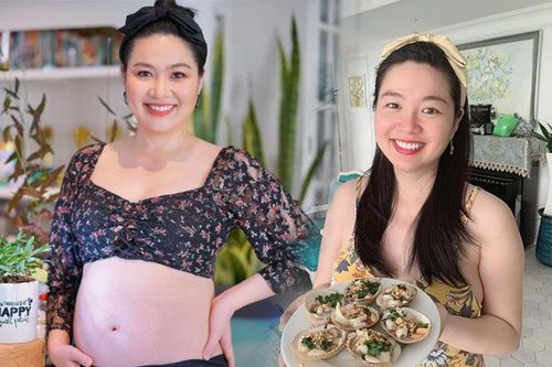 Mẹ bầu chất nhất showbiz Việt, diện croptop khoe bụng