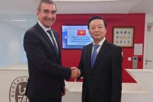 Thúc đẩy hợp tác giữa Bộ Tài nguyên & Môi trường với Tập đoàn Bureau Veritas của Pháp