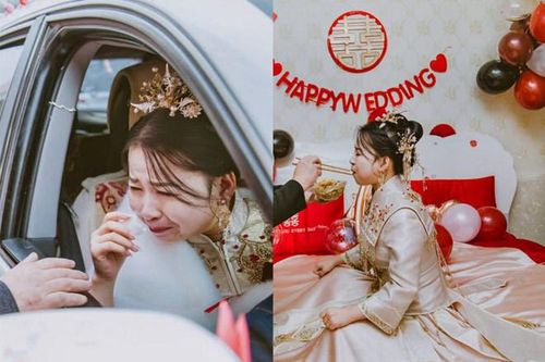Nhận bộ ảnh cưới, cô dâu khóc không ra tiếng