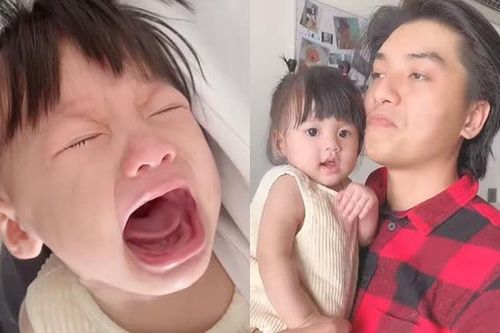 Con gái 'Quý Ròm' Kính Vạn Hoa gào khóc thảm thương, mặt ông bố bất lực thấy rõ